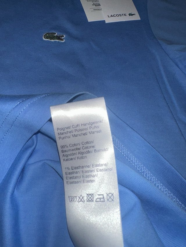 T-shirt Lacoste Campus Azul Tamanho M