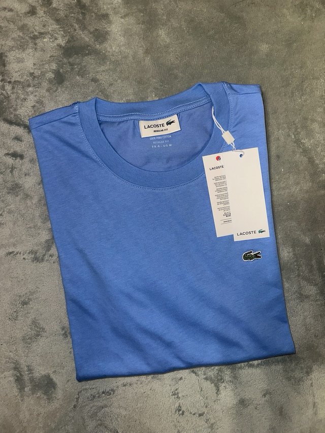 T-shirt Lacoste Campus Azul Tamanho M