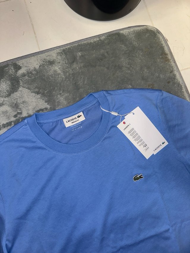 T-shirt Lacoste Campus Azul Tamanho M