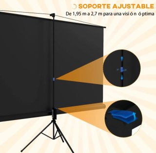 Pantalla proyector 100 pulgadas con soporte