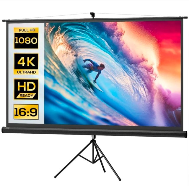 Pantalla proyector 100 pulgadas con soporte