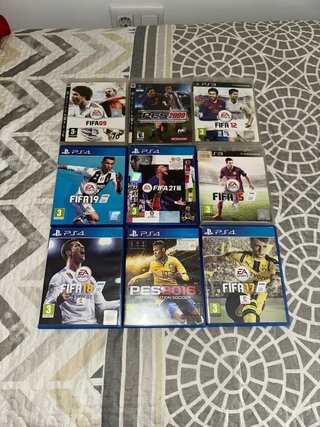 Lote Videojuegos Fútbol PS3 y PS4