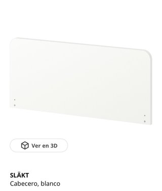 Cabecero SLAKT Ikea 90cm Blanco
