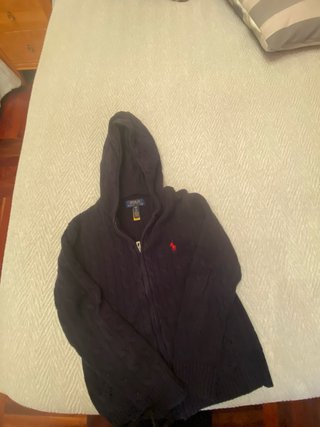 Chaqueta de punto con capucha para niño