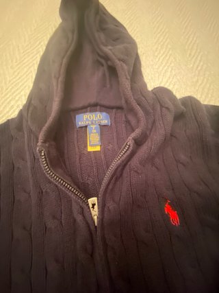 Chaqueta de punto con capucha para niño