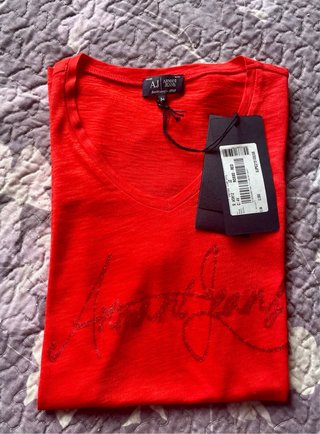 Camiseta Armani Jeans Roja Talla M/38