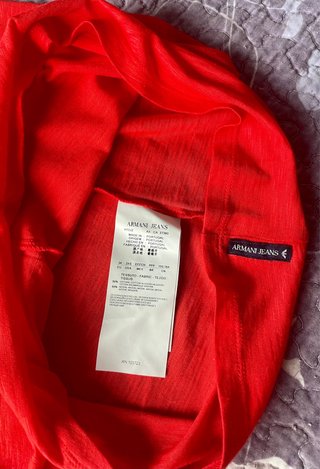 Camiseta Armani Jeans Roja Talla M/38