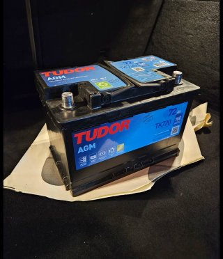 Batería Coche Tudor AGM 72Ah 760A
