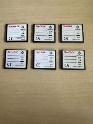 Lote 6 Memorias SanDisk Extreme III 4GB