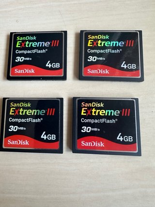 Lote 6 Memorias SanDisk Extreme III 4GB