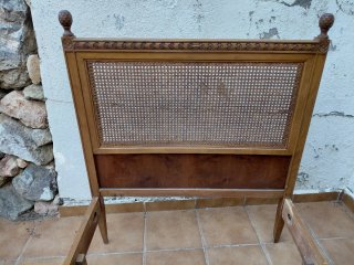 Cabecero y pie de cama de madera