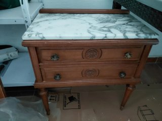 Cabecero y pie de cama de madera