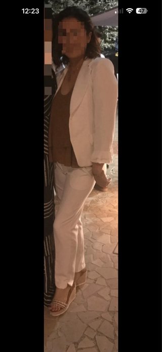Completo giacca e pantalone panna