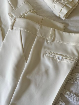 Completo giacca e pantalone panna