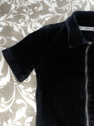 Mono vaquero Mango cremallera negro Talla XS