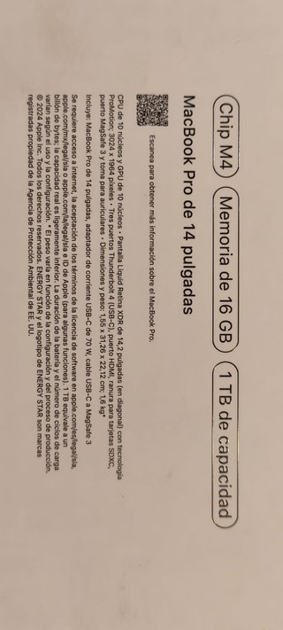 MacBook Pro M4 1TB Plata