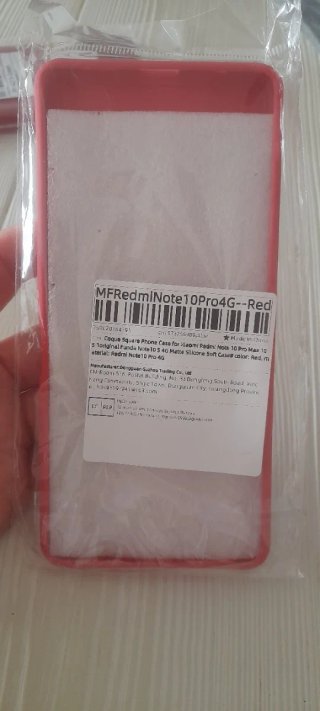 Cover Silicone Redmi Note 10 Pro rossa