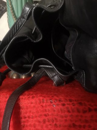 Bolso Piel Italiano Bandolera Negro