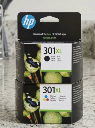 2 Cartuchos HP 301XL Negro y Color