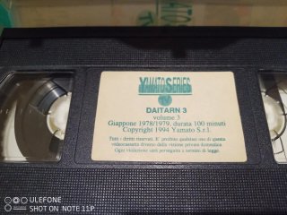 Vhs Daitarn 3 VOL.3 - Yamato Series *RARA* 1994