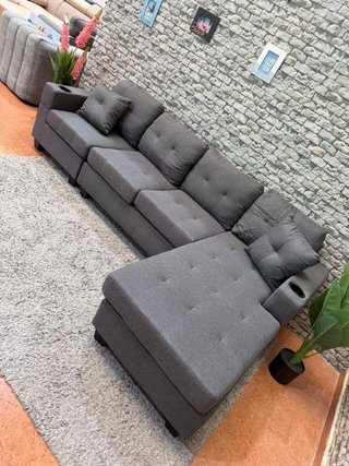 Sofá Rinconera Gris CLARO.