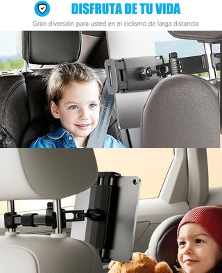 Supporto tablet auto per poggiatesta con rotazione 360