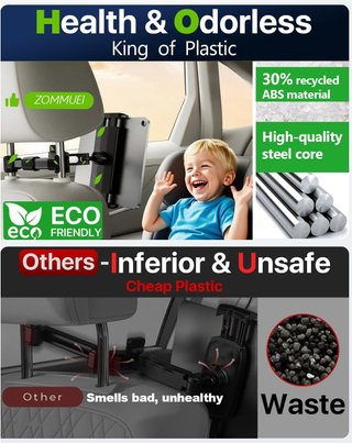 Supporto tablet auto per poggiatesta con rotazione 360