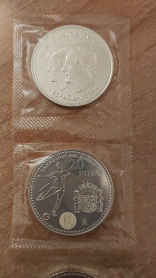 Moneda 20 Euros Plata 2010 Campeones del Mundo