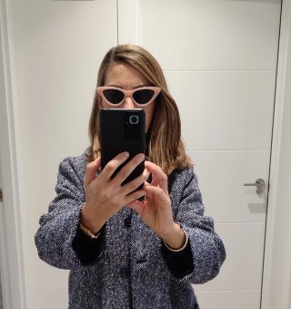 Gafas de sol rosas estilo cat eye