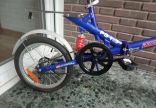 Bicicleta plegable azul Boomerang
