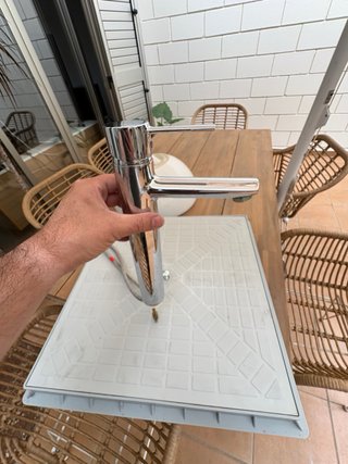 Grifo de lavabo Roca caño alto