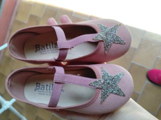 Scarpine rosa/albicocca Batilas bambina n. 25