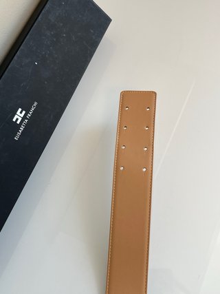 Cintura Elisabetta Franchi Rosa con Fibbia Oro