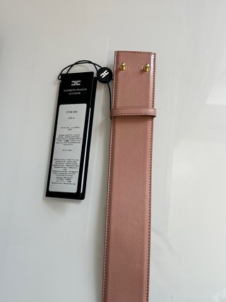 Cintura Elisabetta Franchi Rosa con Fibbia Oro