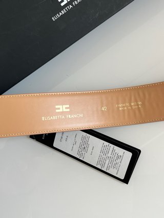 Cintura Elisabetta Franchi Rosa con Fibbia Oro