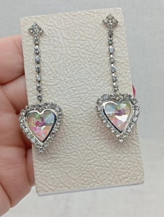 Pendientes Corazón Vintage Iridiscente