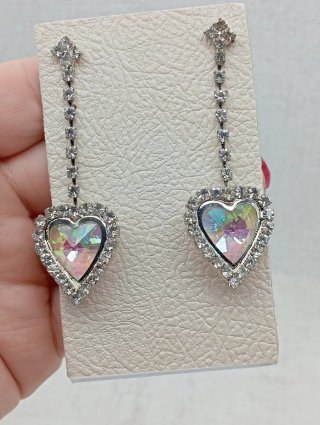 Pendientes Corazón Vintage Iridiscente