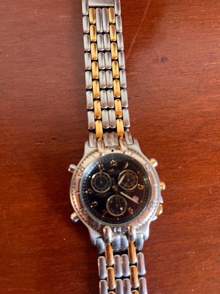 Cronógrafo Lotus 9508 Años 90 Oro/Plata