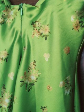 Vestito Zara Mini Floreale Verde Taglia M