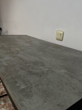 Tavolo da gioco in metallo e legno