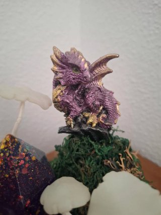 Lámpara Dragón y Setas