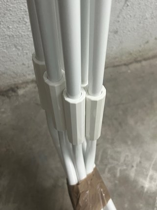 Manivela para toldo de metal blanco