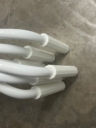 Manivela para toldo de metal blanco
