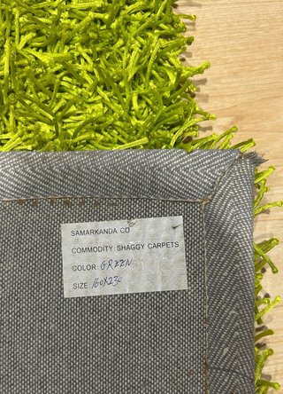 Alfombra Shaggy Verde Pistacho 160x230