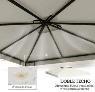 Techo de reemplazo para cenador 3x3m