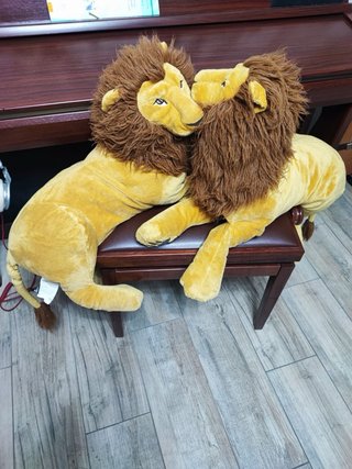 Coppia peluche leoni