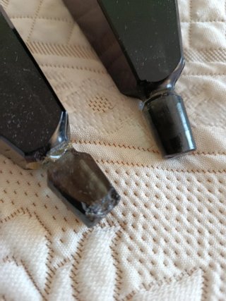 Juego Tocador Vintage Cristal y Metal