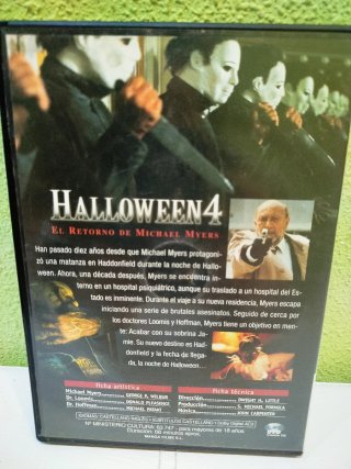 Halloween 4 DVD - El Retorno de Michael Myers