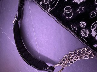 Bolso Betty Boop Negro con Cadena y Charm