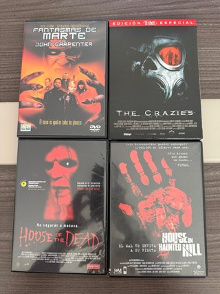 Lote 4 Películas DVD Terror y Suspense
